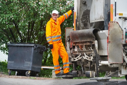 Sorted builders waste ready for recycling in Dulwich